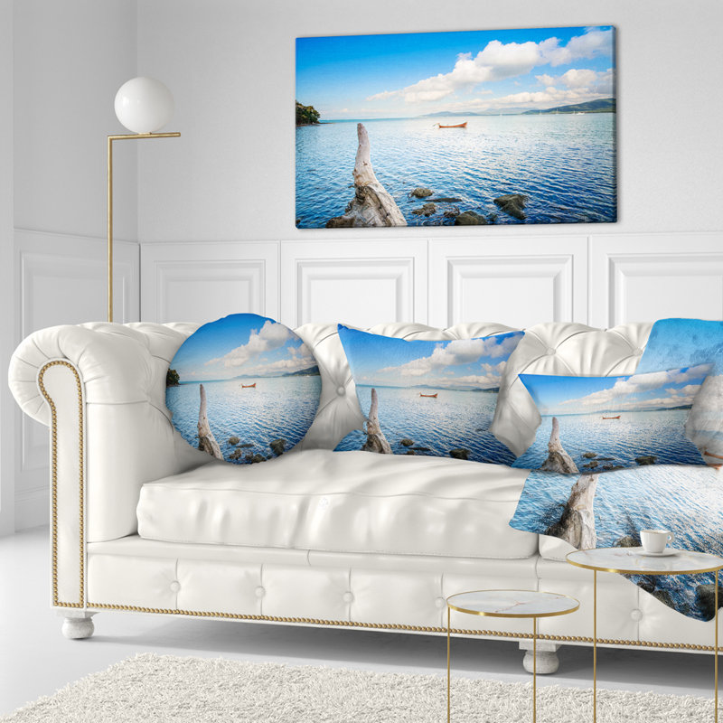 Coussin lombaire en bois et coffre à arbre en bois petit shore