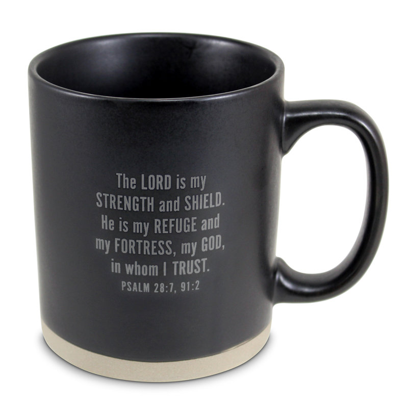 Dixielynn Ceramic Coffee Mug, Black/White