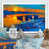 Toile blanche avec cadre photo