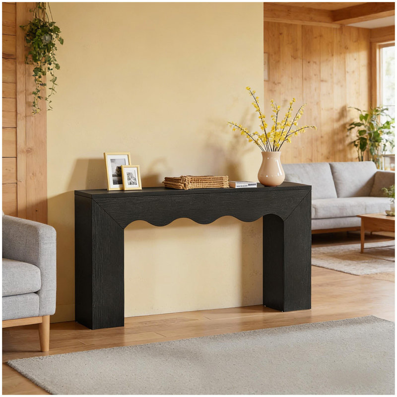 Canapé, console, table d'entrée, Noir