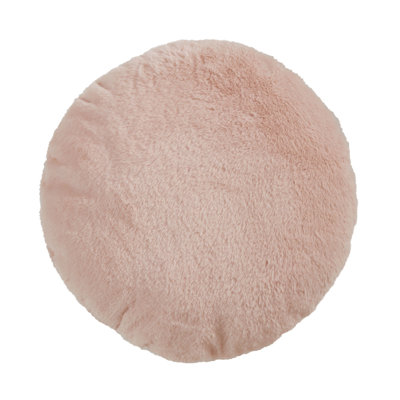 Faux Rabbit Fur Collection Reversible Throw Pillow