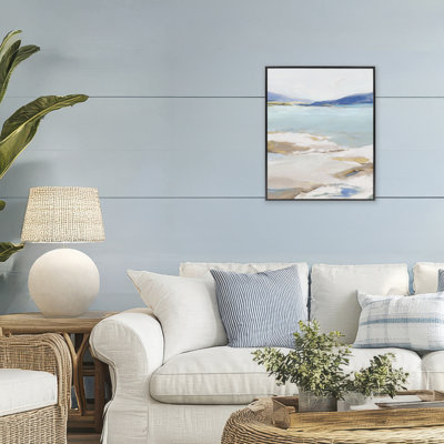 Giclée encadrée Peaceful Cerulean Vista, design par Ian C.