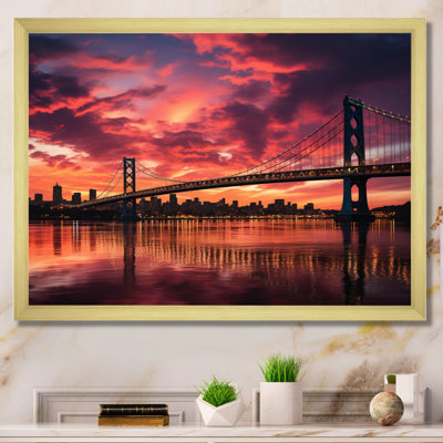 Pont rose - Paysage