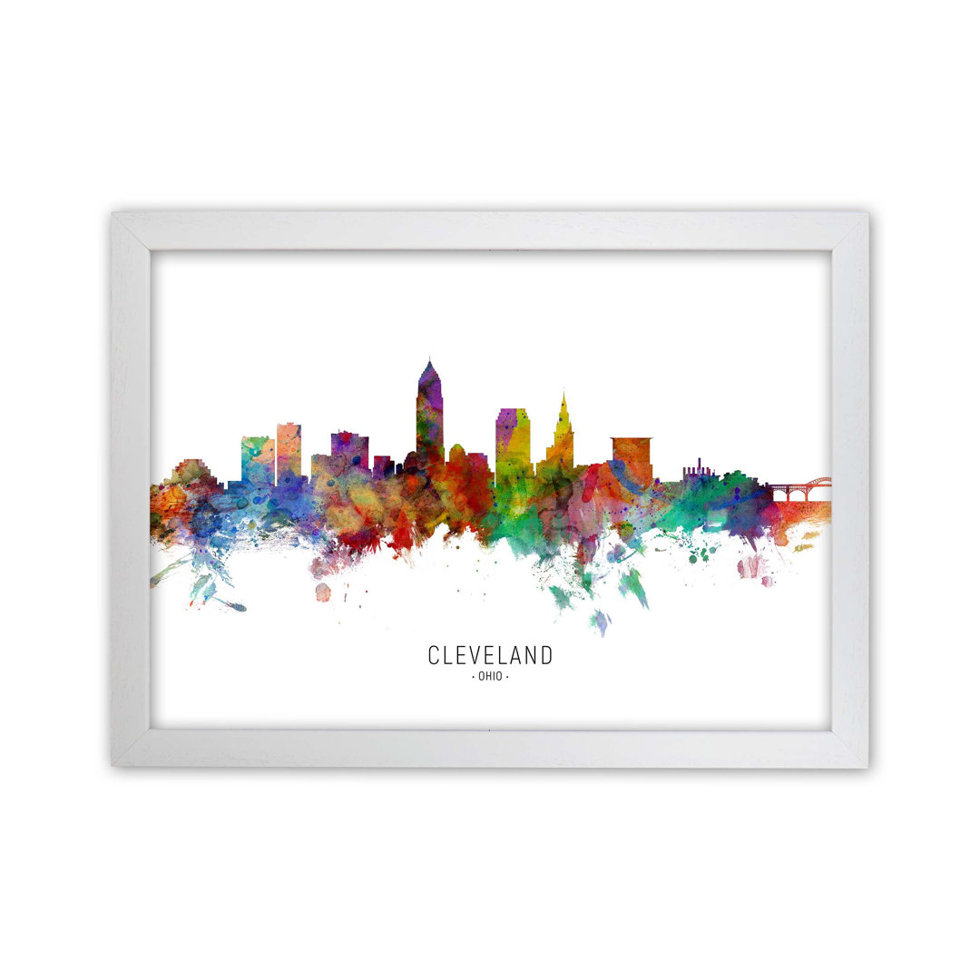Cleveland Ohio Skyline by Michael Tompsett - Print