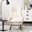 Chaise berçante moderne avec dossier haut