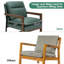 Chaise simple avec dossier rembourré très épais-1448293311