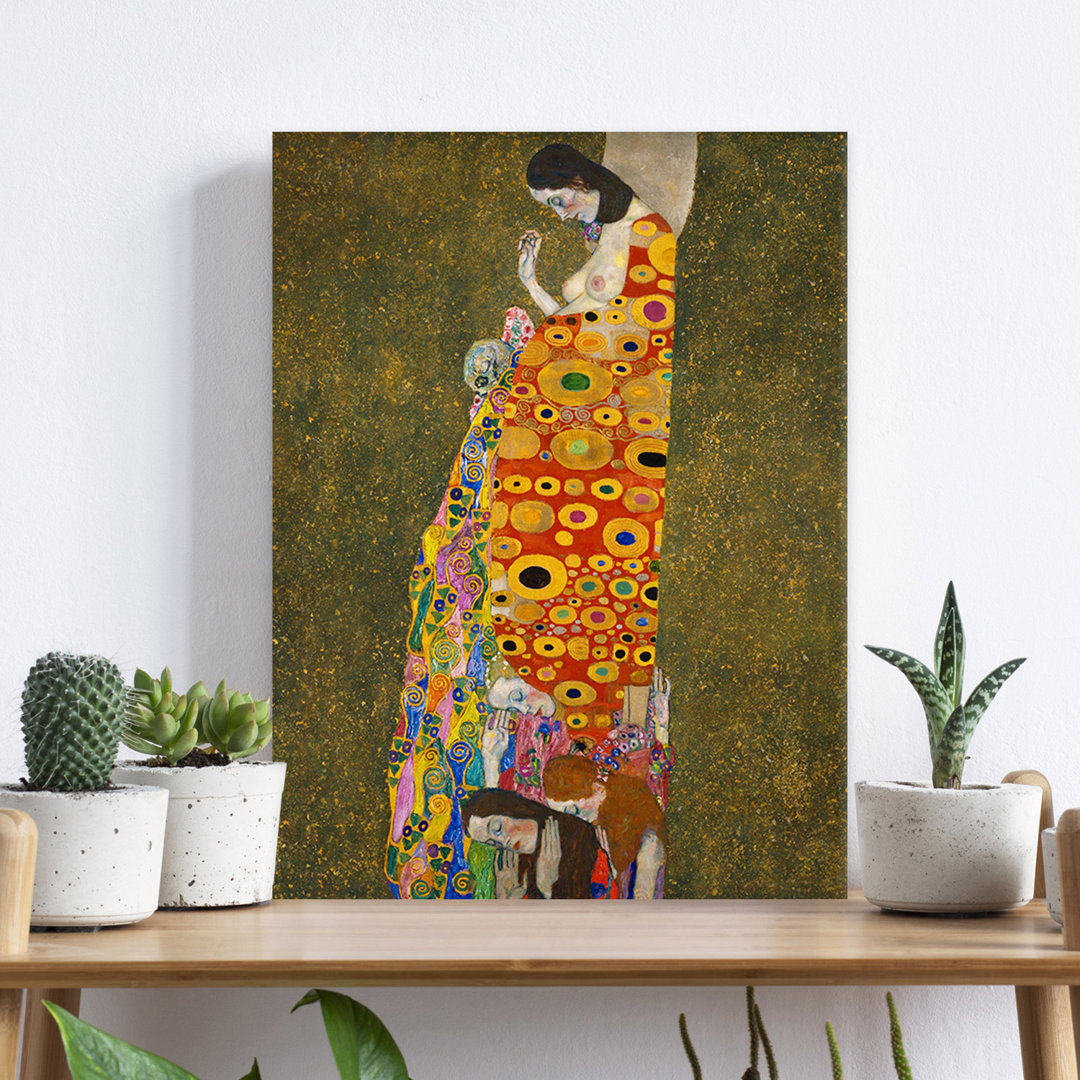 Leinwandbild Die Hoffnung II von Gustav Klimt