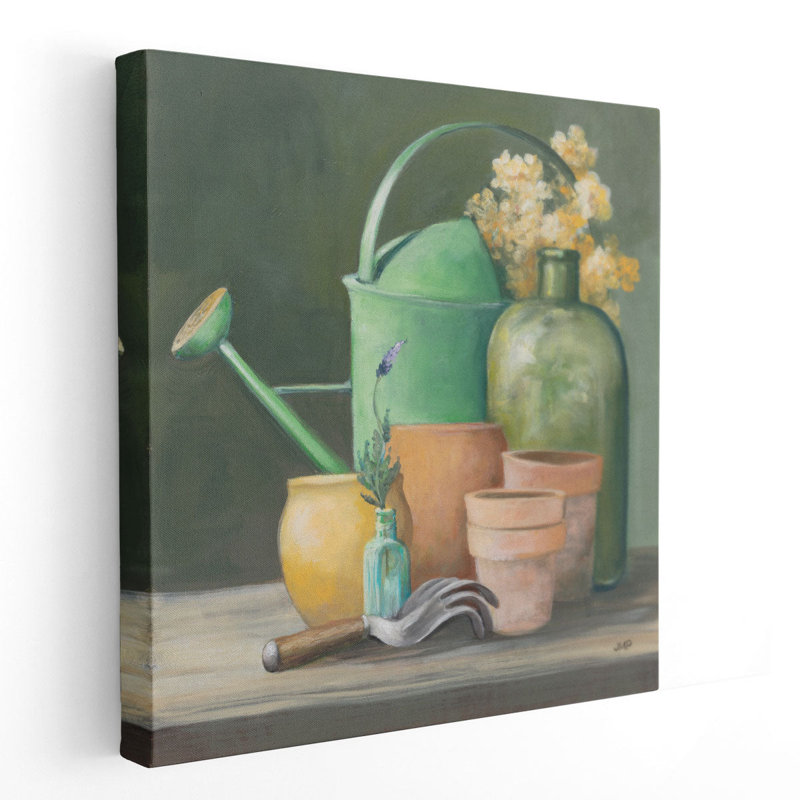 Garden Shed - Canvas Print Wall Art, 12" H x 12" W