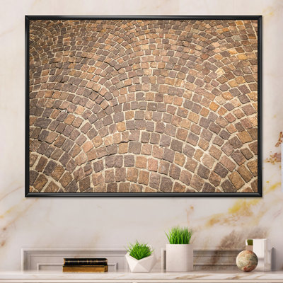 «Paving Abstract Design», reproduction sur toile encadrée