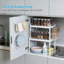 Tablette de rangement empilable et réglable pour armoire de cuisine, support de rangement extensible en métal pour comptoir, garde-manger et armoire, paquet de 3