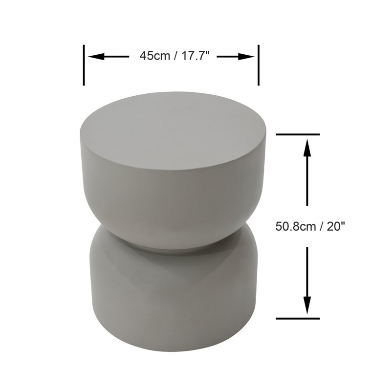 Chronos GRC Side Table, Space Grey