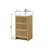 Bianca 20 In. W X 16 In. D X 35 In. H Single Sink Bath Vanity In Light Oak Finish With White Ceramic Top