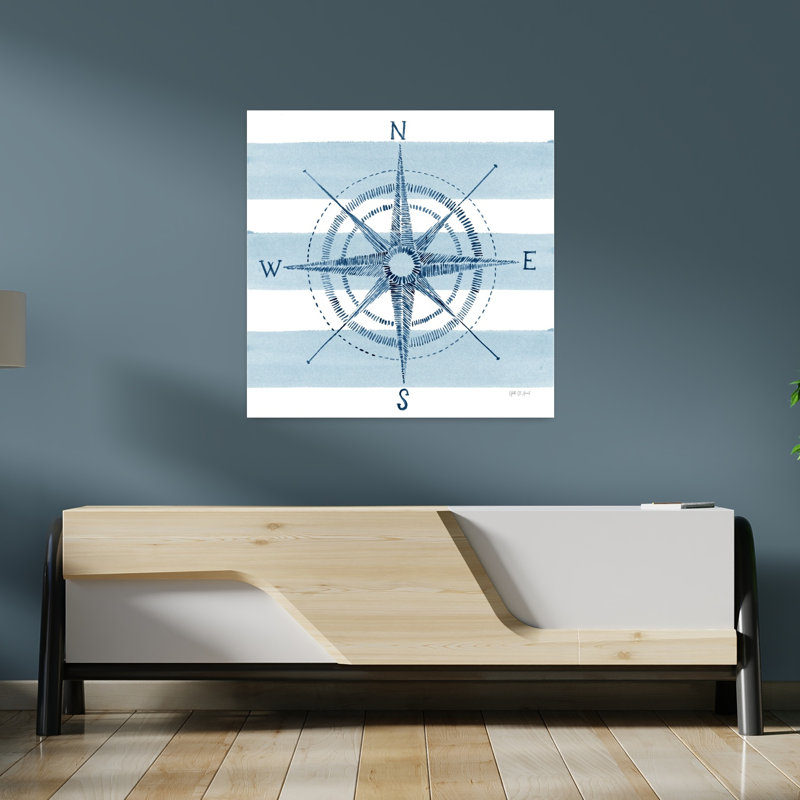 Boussole nautique, art côtier rose, H 36 po x l 36 po