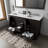 Double Bath Vanity 60 in. W x 22 in. D, with Cultured Marble Top