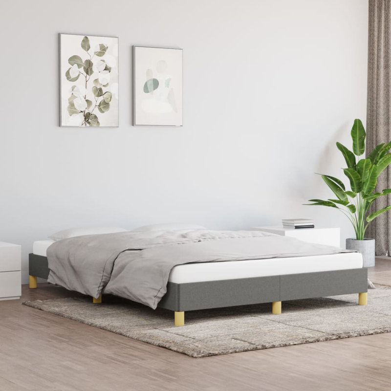 Koleigh Bed, Double (4'6), Dark Grey/Gold