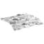 Kinetic Fog White Small Circles Marble Polished Mosaic Tile