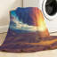 Jeté transparent en flanelle de polaire ultra douce, beau paysage, imprimé recto-132228727
