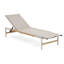 Chaise longue d'extérieur Hargrove Aluminun, siège extérieur en filet, 1 pièce