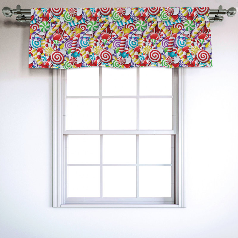 Sateen Ruffled Window Valance