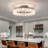 Modern Led Ceiling Fan Light With Remote & App Control, Dimmable  Flush Mount Fixture-940317586-958952936