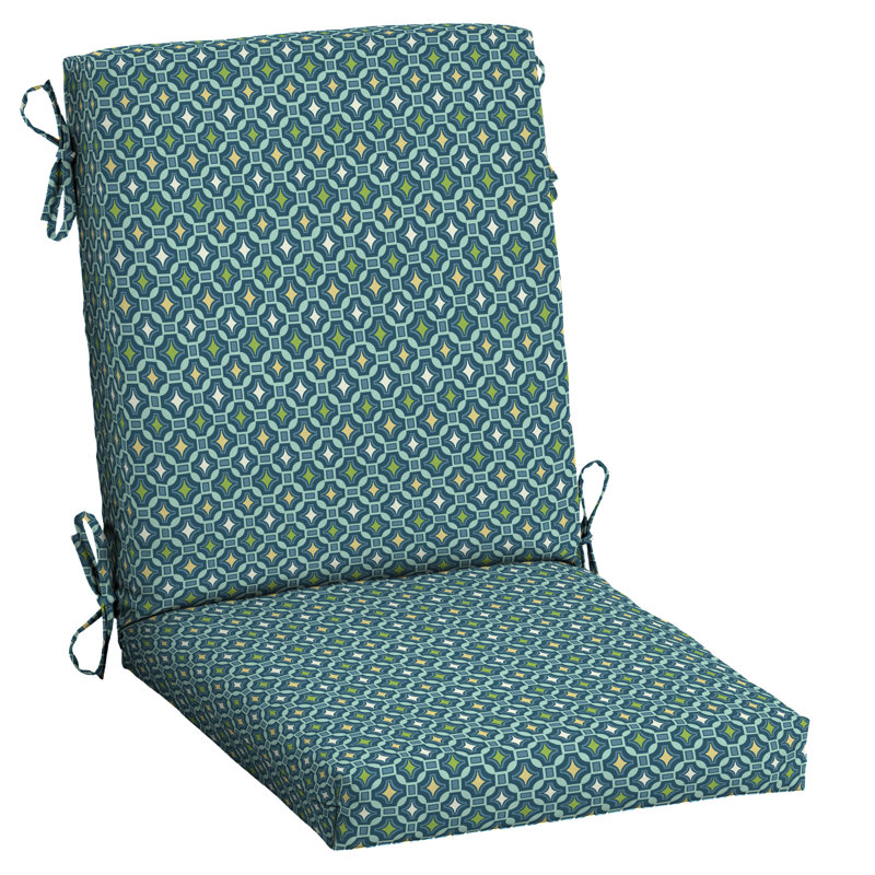ARDEN Outdoor Lounge Chair 3.5" Cushion, 3.5" H x 20" W x 20" D, Sage