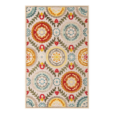 Tapis Bungalow Rose Oualida Caimin