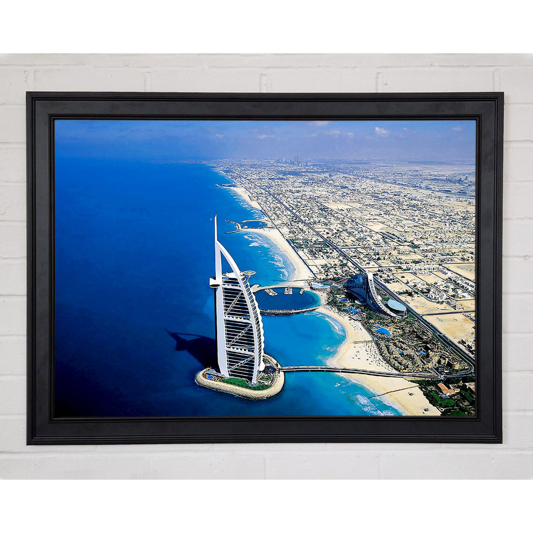 Dubai Beach Front Gerahmter Druck