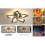 Rachna 5-head 60cm LED Integrated Semi Flush Mount Ceiling Light-81302660-81302662