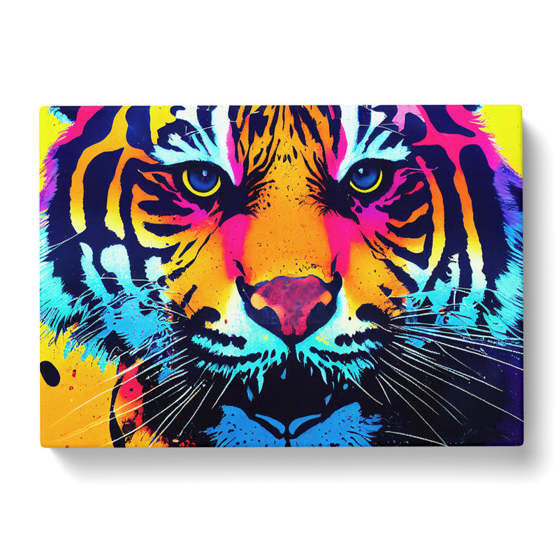 Tiger Splash Vol.4 Abstract - Wrapped Canvas, 35cm H x 50cm W x 3cm D