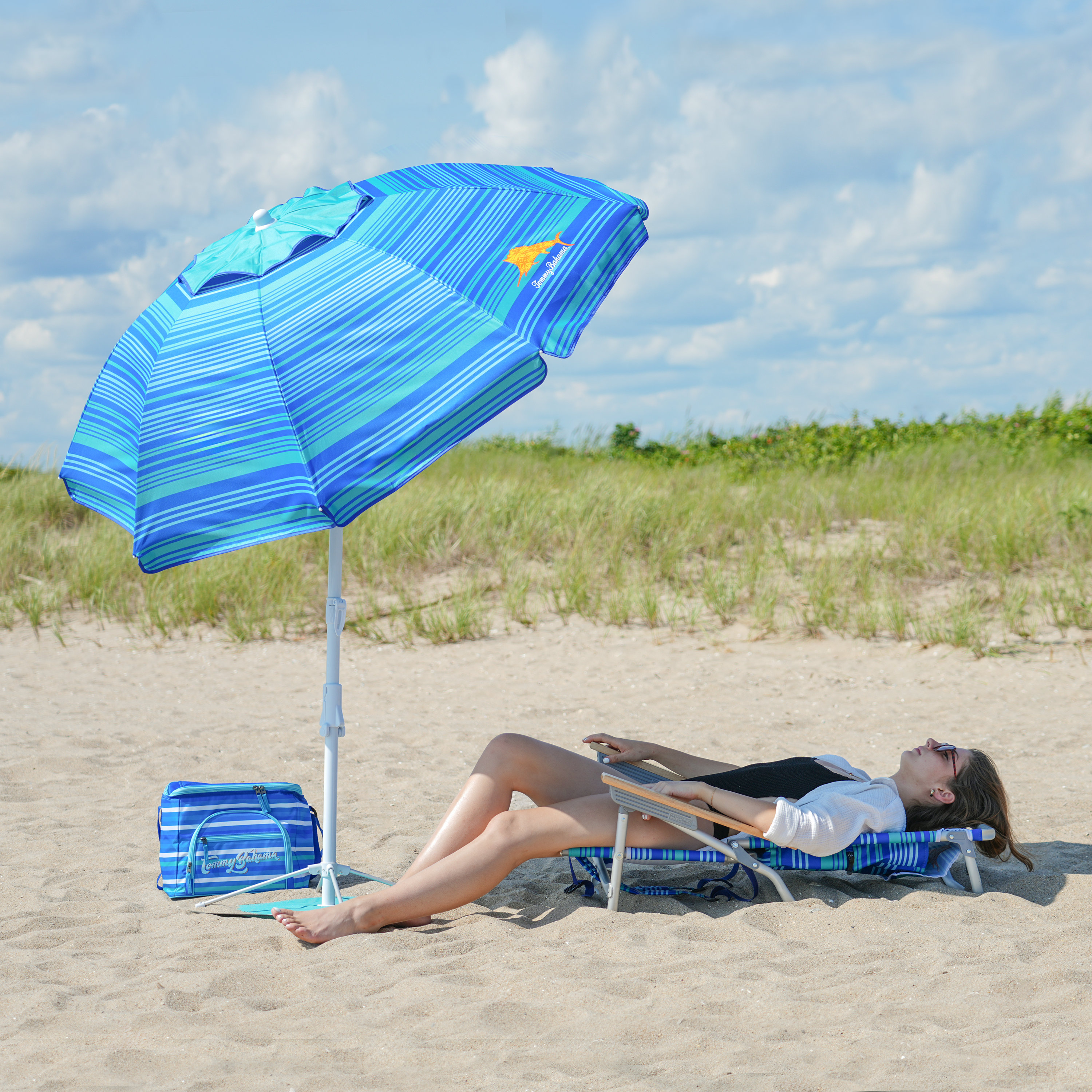Rio Brands Tommy Bahama 6 ft. Beach Umbrella with ANCHORX™ | Wayfair