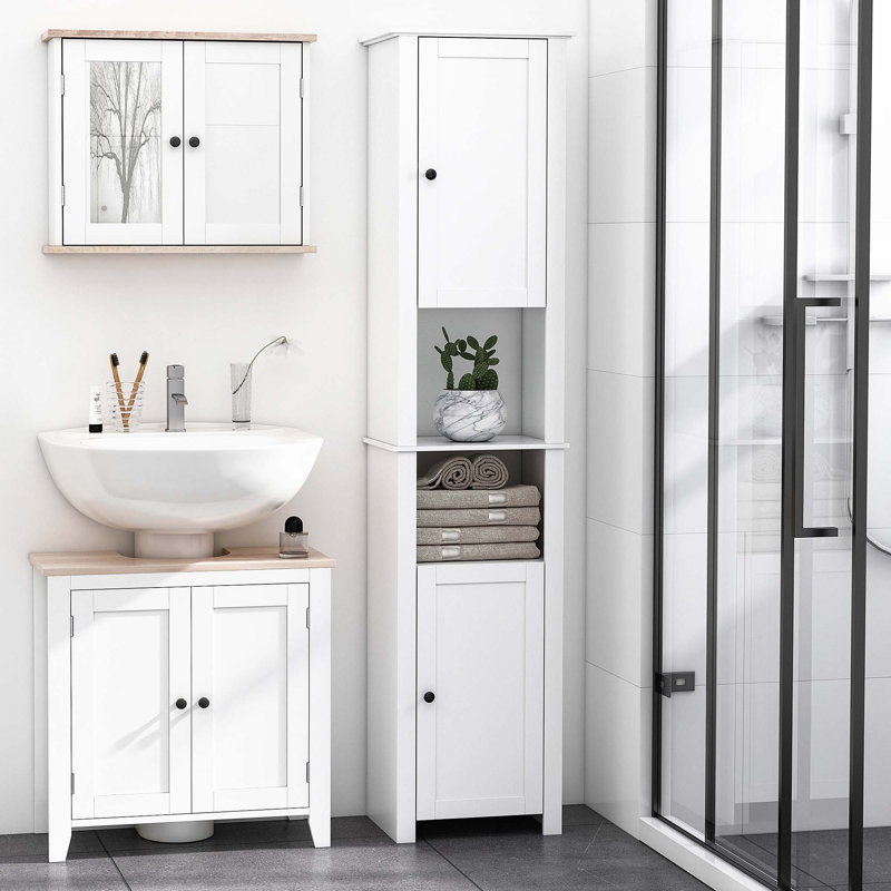 Grande armoire de rangement pour salle de bain