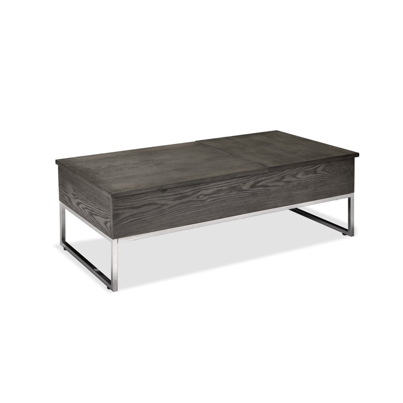 Table basse à plateau relevable avec rangement Benthe