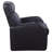 Greenfield Cyrus Black 3-Seater Home Theater With Storage