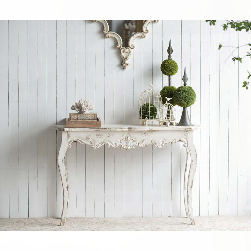 Console Slimline avec bordure festonnée et touche rococo