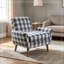Fauteuil avec pieds en bois et assise moelleuse-381215794