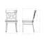 Chaise en métal massif-968652697