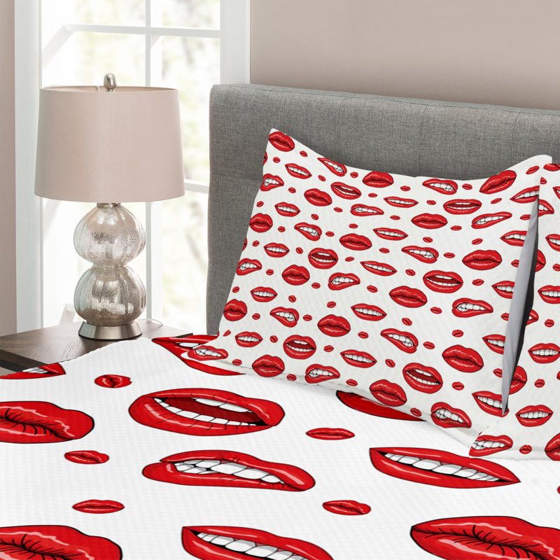 Modern & Contemporary Polyester Coverlet, King Coverlet + 2 Shams
