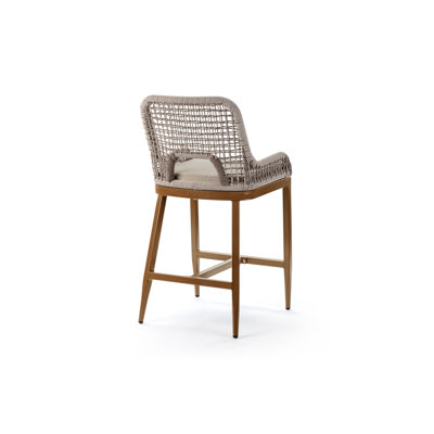 Aluminum Outdoor Stool with Cushion