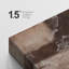 Style Mid-Century brun foncé, formes abstraites neutres, grand cadre rustique, décor minimaliste M27-101791534-101791537