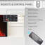 FLAMEKO Atacama Electric Fireplace, Crackling Sound Effects 2kW Heater, Remote, Suitable for Media Wall or Mantel Surround-39048968