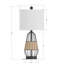 Lampe de table USB Tonia