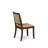 3 Piece Dining Set Includes a Round Kitchen Table with Antique Walnut Tabletop and 2 Stackable Polyester Fabric Chairs, Antique Walnut-105173136