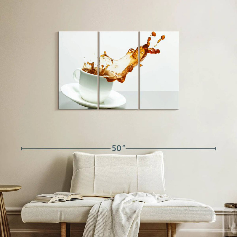 Yarlin Coffee Cup Splash, 24" H x 38" W