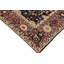 Tapis oriental noir / brun / beige en laine noué à la main 8 pi 2 po x 9 pi 9 po Baccio
