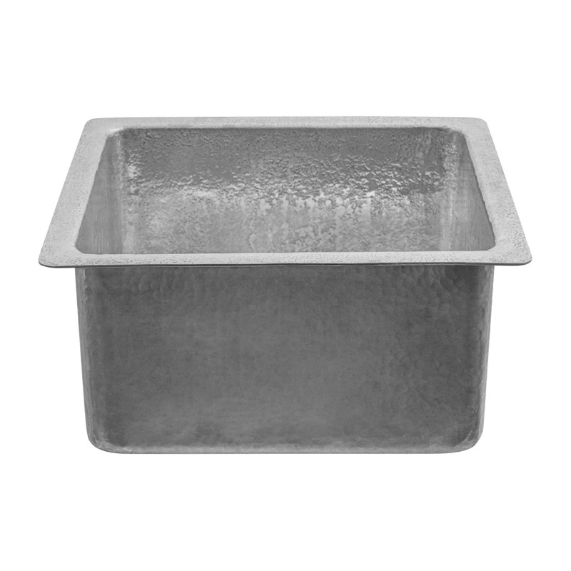 Terra Firma 16'' L Single Basin Kitchen Sink, Nickel