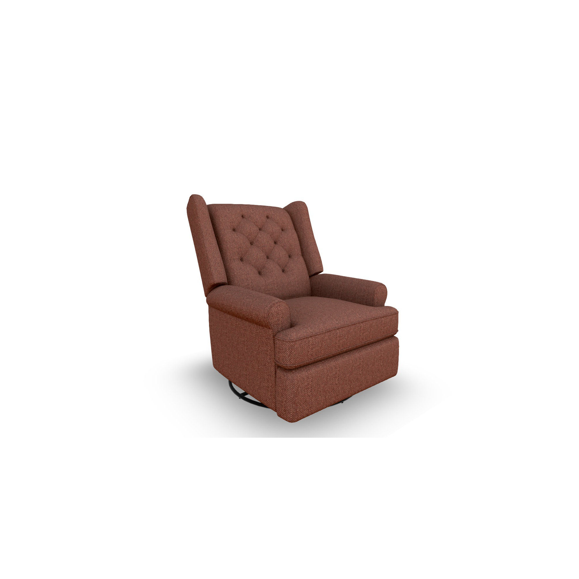 Allendale Upholstered Swivel Reclining Glider, Cherie Pearl Performance