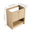 Meuble-lavabo de 30 po en contreplaqué de chêne avec 2 portes pour un rangement organisé et pratique-185451587