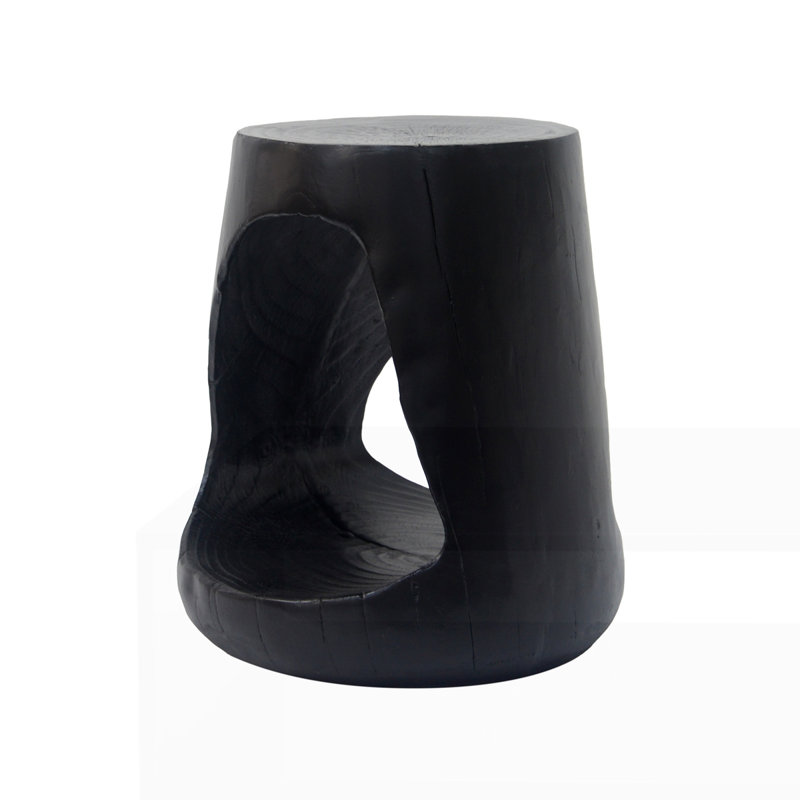 MGO Hollow Side Table, Black