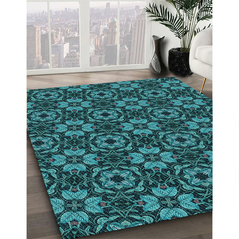 Abstract Indoor Rug, Round 6'