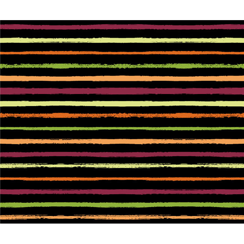 Tissu tropiques, Noir / Orange